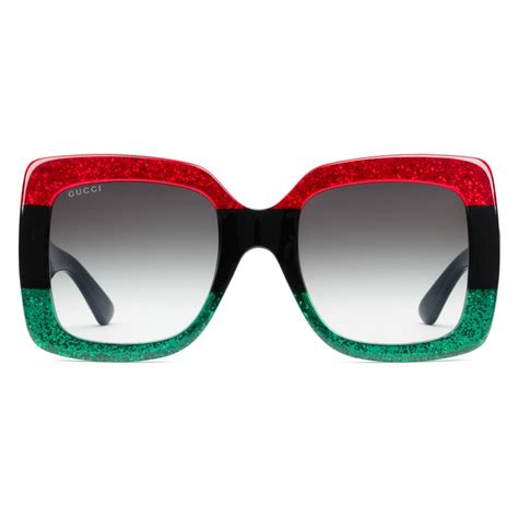 gucci green dark|red and green gucci glasses.